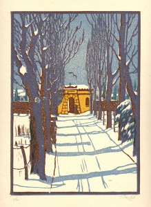 8. Ulaz u Pazinsko groblje, drvorez, 1911.