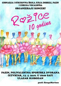 Plakat ua koncert Rožica